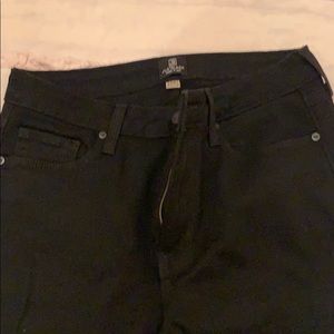 Just black skinny jeans